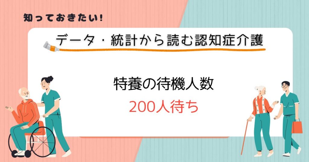 施設別の待機者数　200人待ちは珍しくない