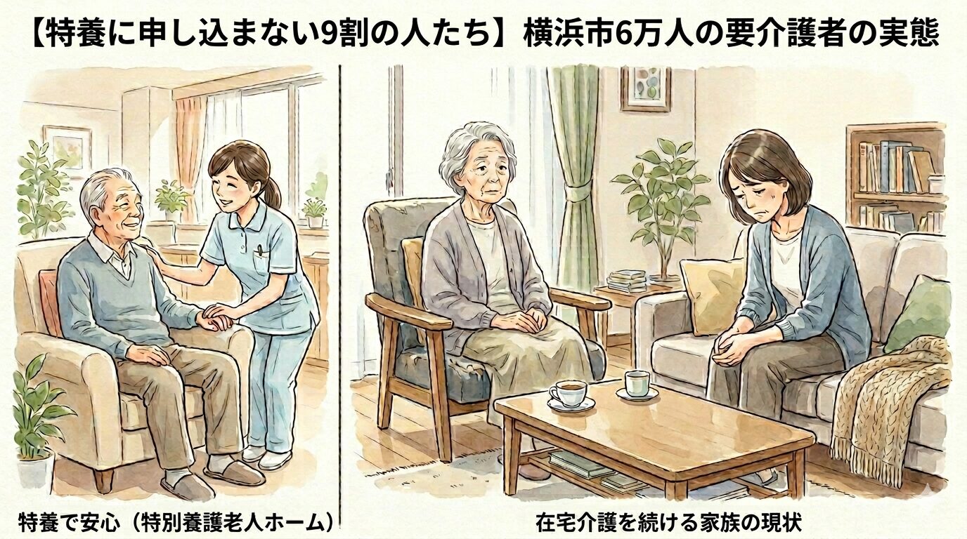 【特養に申し込まない9割の人たち】横浜市6万人の要介護者の実態