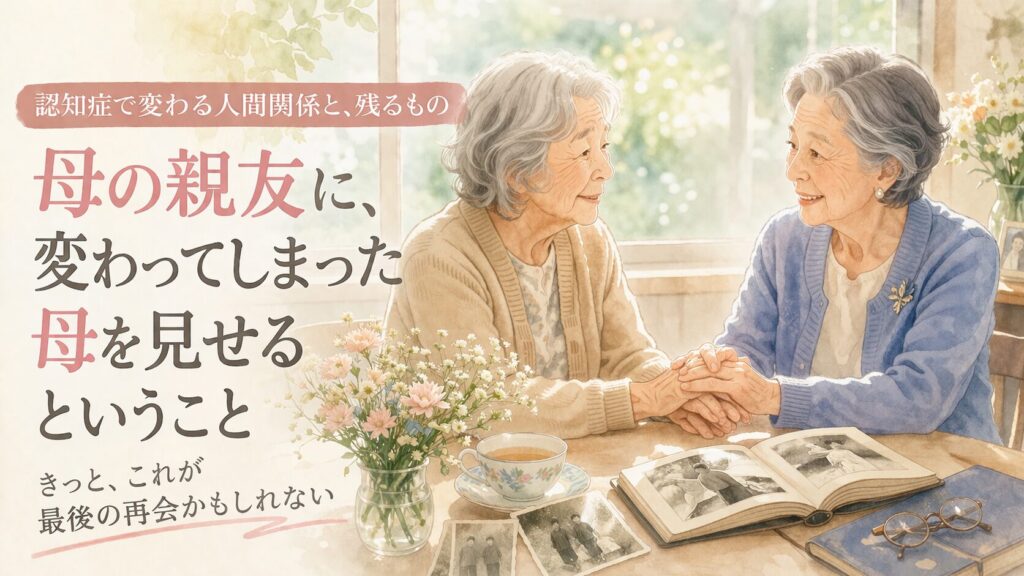 認知症介護の記録　母の親友に、変わってしまった母を見せるということ